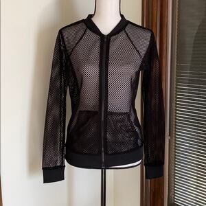 Kalani Collection Mesh Zippered Jacket Size XS